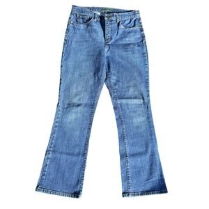 LRL Lauren Ralph Lauren Classic Bootcut Jeans High Rise Denim Blue Womens Size 8